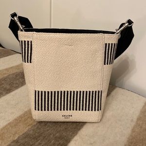 Celine Sangle small canvas bag